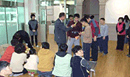 중부지부의 지적장애아동보호시설 정화원 봉사 활동 사진